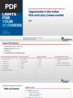 Download Opportunity in the Indian Pick and Carry Cranes Market_Feedback OTS_2012 by Feedback Business Consulting Services Pvt Ltd SN153838213 doc pdf