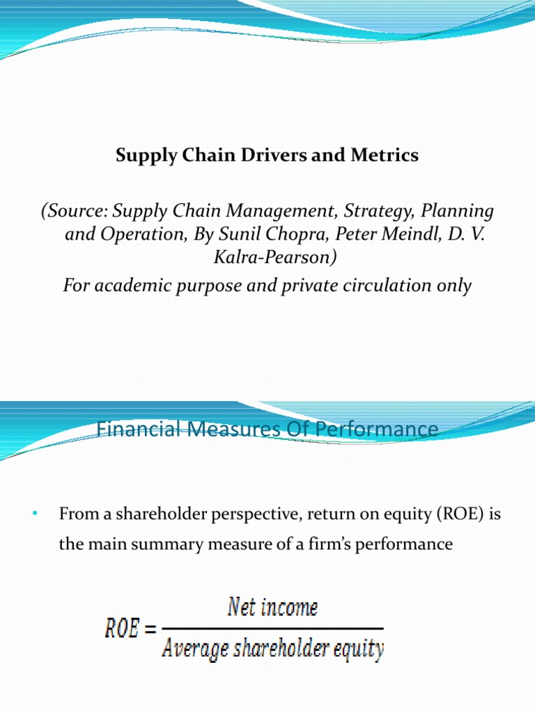 Supply Chain Drivers and Metrics | PDF | Supply Chain Management ...