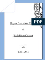 Microsoft Word - Higher Education, Careers & 6th Form Choices 2011