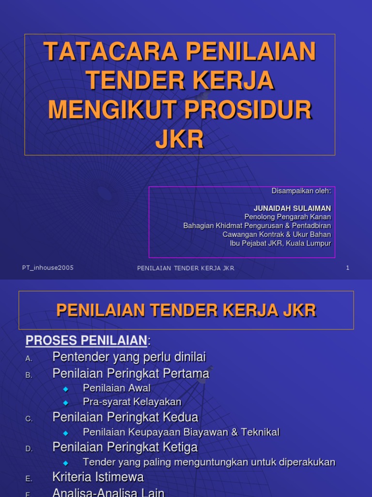 Penilaian Tender02 Inhouse