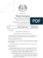Akta Bekalan Elektrik (Pindaan) - P.U (A) 431-2003 (BM&BI) - 0