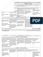 Machado Project Calendar