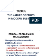 The Nature of Ethics in Modern Business