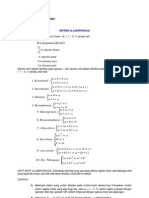 Definisi Aljabar Boole