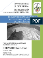PROYECTO HIDRÁULICO DE LAS ESTRUCTURAS QUE INTEGRAN UNA PRESA DERIVADORA