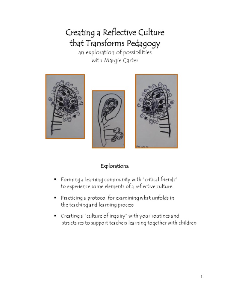 Creating A Reflective Culture | PDF | Learning | Early Childhood Education