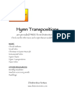 Hymn Transpositions: Are Provided FREE From Distinctive Notes