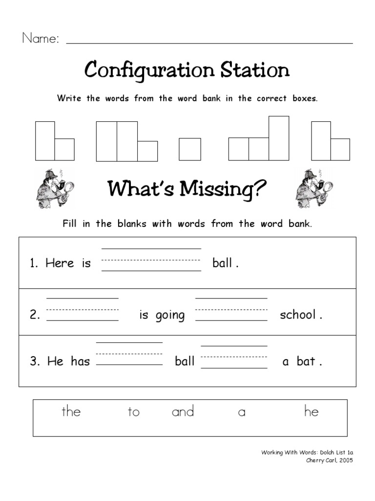 Dolch word list printable
