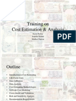 Training On Cost Estimation & Analysis: Karen Richey Jennifer Echard Madhav Panwar