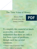 The Time Value of Money: Money NOW Is Worth More Than Money LATER!