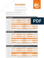 미국 EC ec - schools - timetables