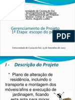 Ger. Projeto Escopo