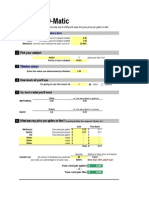 Biodiesel-O-Matic: Enter Assumptions and Values Here