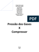 Pressão dos Gases X Compressores