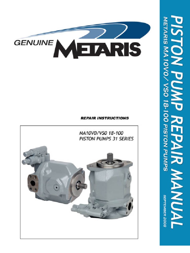 A10VSO Repair Manual, PDF, Bearing (Mechanical)
