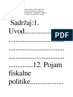 fiskalna politika