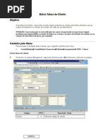 FB70 - Entrar Fatura de Cliente