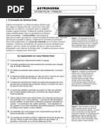 SISTEMA SOLAR - FORMAÇÃO