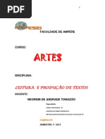 Encarte Artes 2013