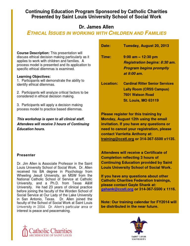 Ethical Decision Making for Social Workers | PDF