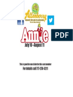 Annie Cast Ticket Template