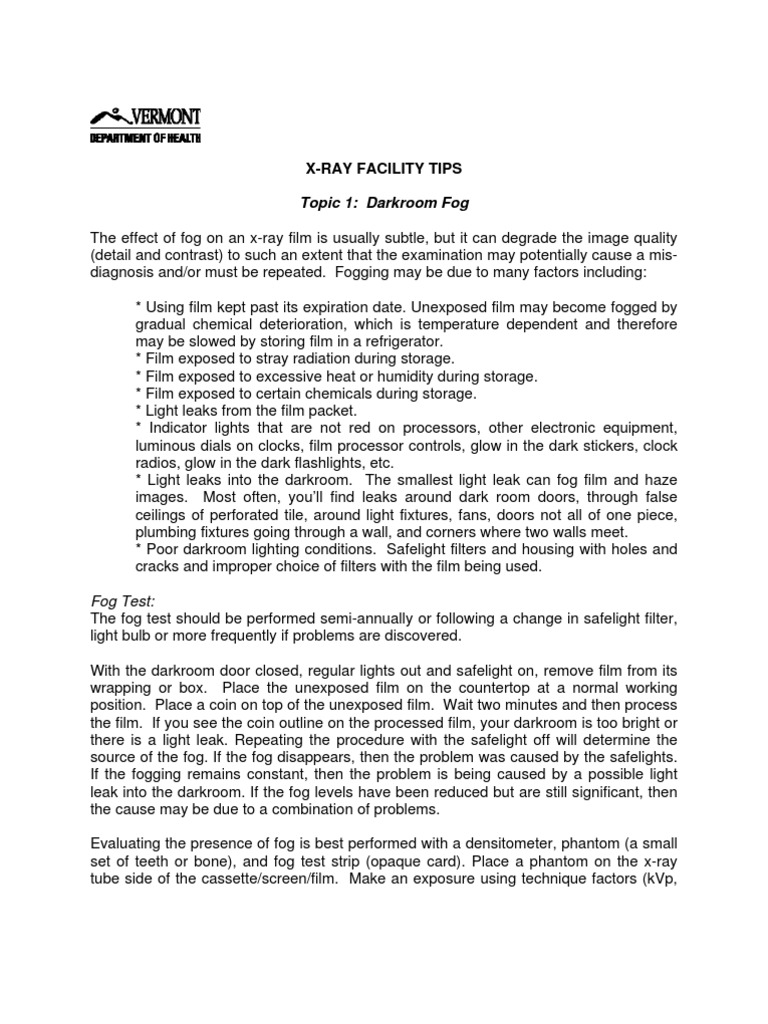 Xray Facility Tips Darkrookkm Fog Radiology Lighting