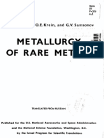 Metallurgy of Rare Metals