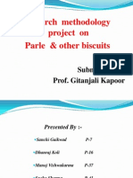 Research Methodology Project On Parle & Other Biscuits: Submitted To:-Prof. Gitanjali Kapoor