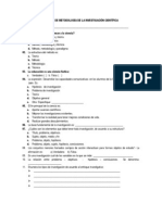 EXAMEN  DE METODOLOGÍA DE LA INVESTIGACIÓN CIENTÍFICA