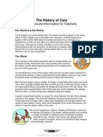 The History of Cars: Background Information For Teachers