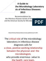 A Guide To Utilization of The Microbiology Laboratory For Diagnosis of Infectious Diseases: 2013