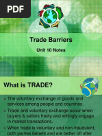 Trade Barriers: Unit 10 Notes