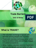Trade Barriers: Unit 10 Notes