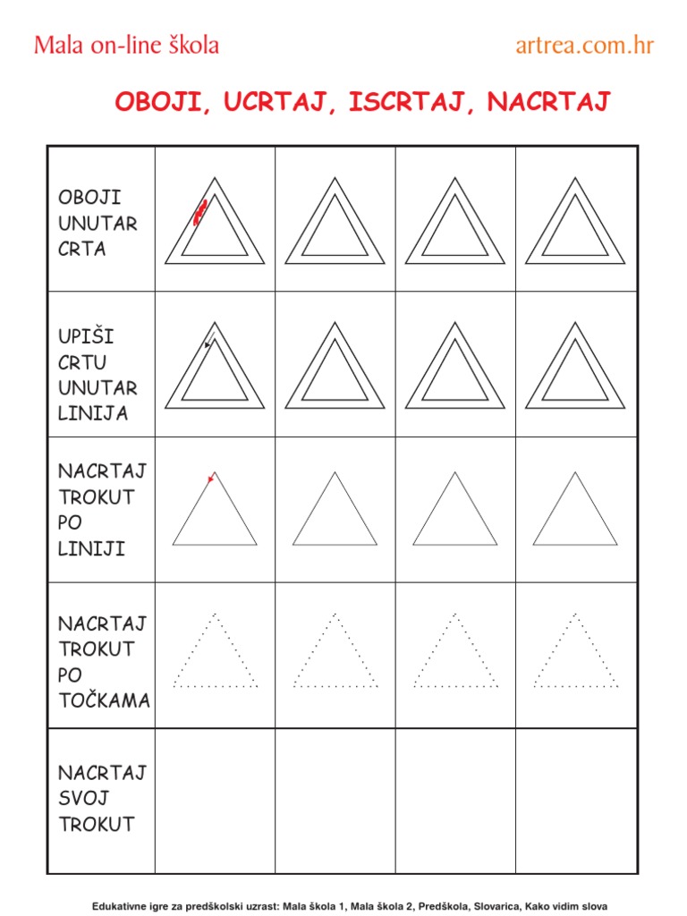 Oboji, Ucrtaj, Docrtaj, Nacrtaj | PDF
