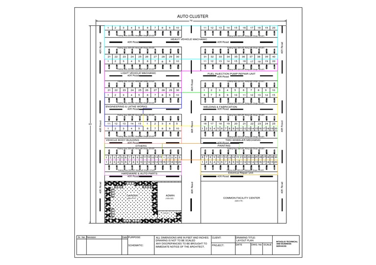 Cluster Layout Plan for Auto Services | PDF | Home & Garden