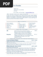 Business Consultant MBA CV Resume example