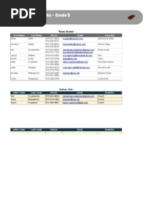 roster