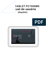 Spanish Manual for Tablet Titan 7009me-New