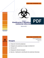 Clasificacion e Identificacion de Sustancias Infeciosas