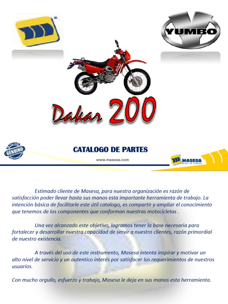 Manual Yumbo Dakar 200cc