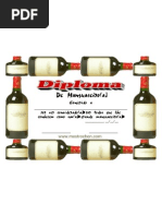 Diploma de Manguaceiro (Ou pingaida, cachaceiro, cervejeiro, pinguço, beberrão, que vive enchendo a cara)