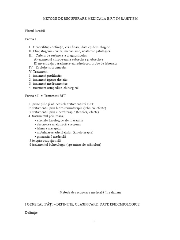Rahitismul | PDF
