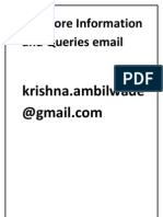 For More Information and Queries Email: Krishna - Ambilwade