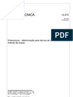 L5212 - Enterococos – Determinação pela técnica de membrana filtrante - Método de ensaio