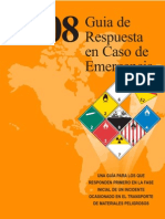 Guía de Respuesta en caso de Emergencia 2008