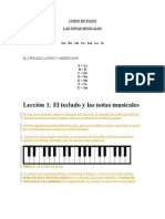 Leccion 1 y 2 de Piano