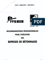 Recommandation Reprises Betonnage