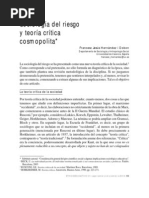 Hernández Sociología del riesgo y teoría cosmopolita