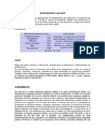 Manitol salado agar para aislamiento estafilococos