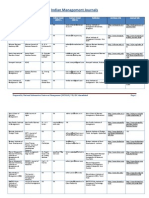 Indian Management Journals - List PDF